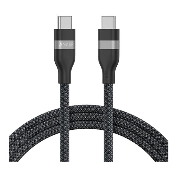 Anker USB-C to USB-C Cable 240W (1.8m/6ft) | Black Anker USB-C to USB-C Cable 240W (1.8m/6ft) | Black